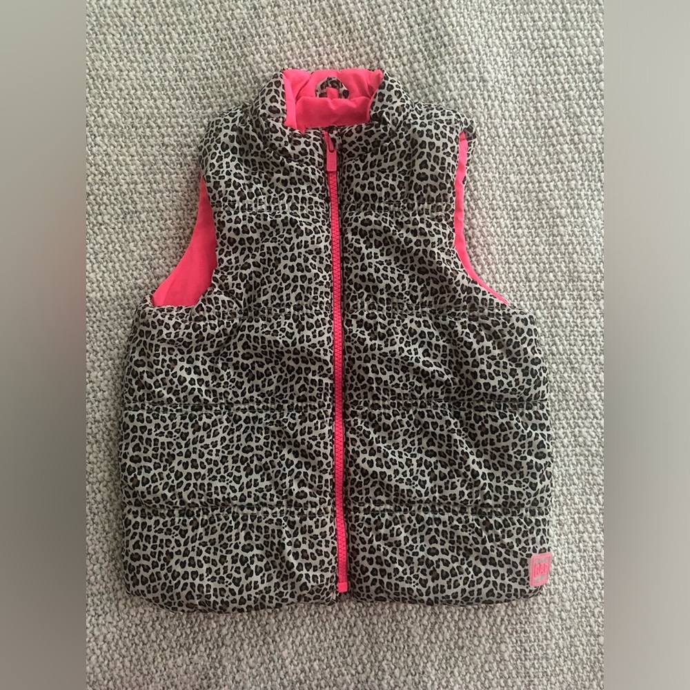 Girls Leopard Vest